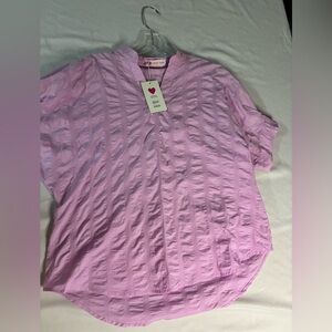 Lavender Textured Blouse NWT